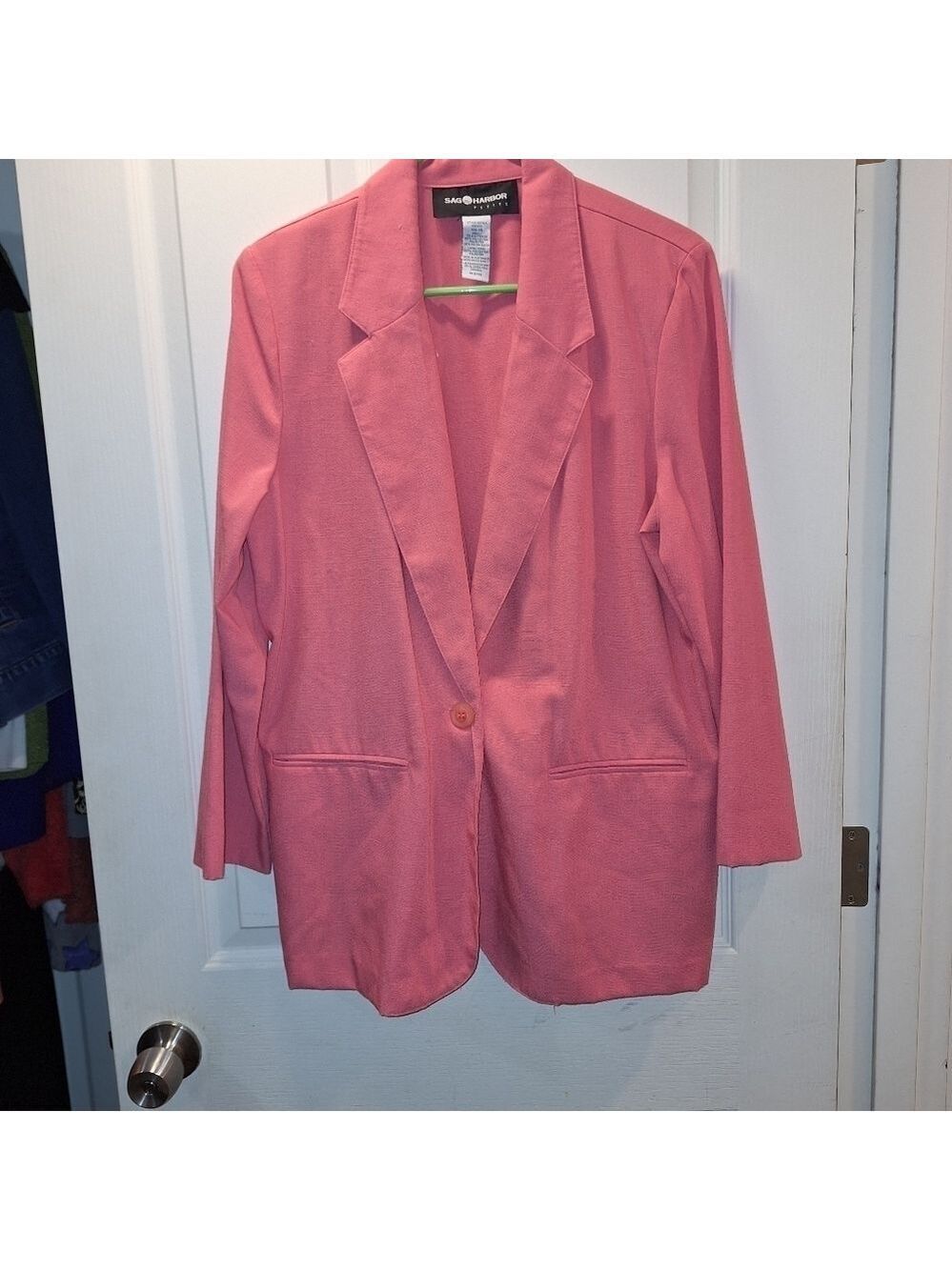 Sag Harbor Pink Blazer Jacket Size 14